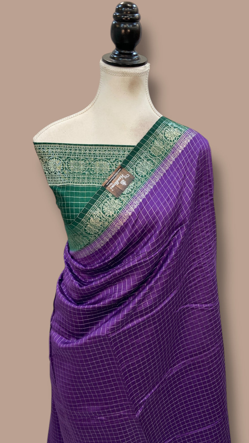 Pure Chiniya Silk Handloom Banarasi Saree - The Handlooms