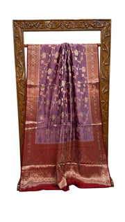 Pure Mango Silk Banarasi Handloom Saree - The Handlooms