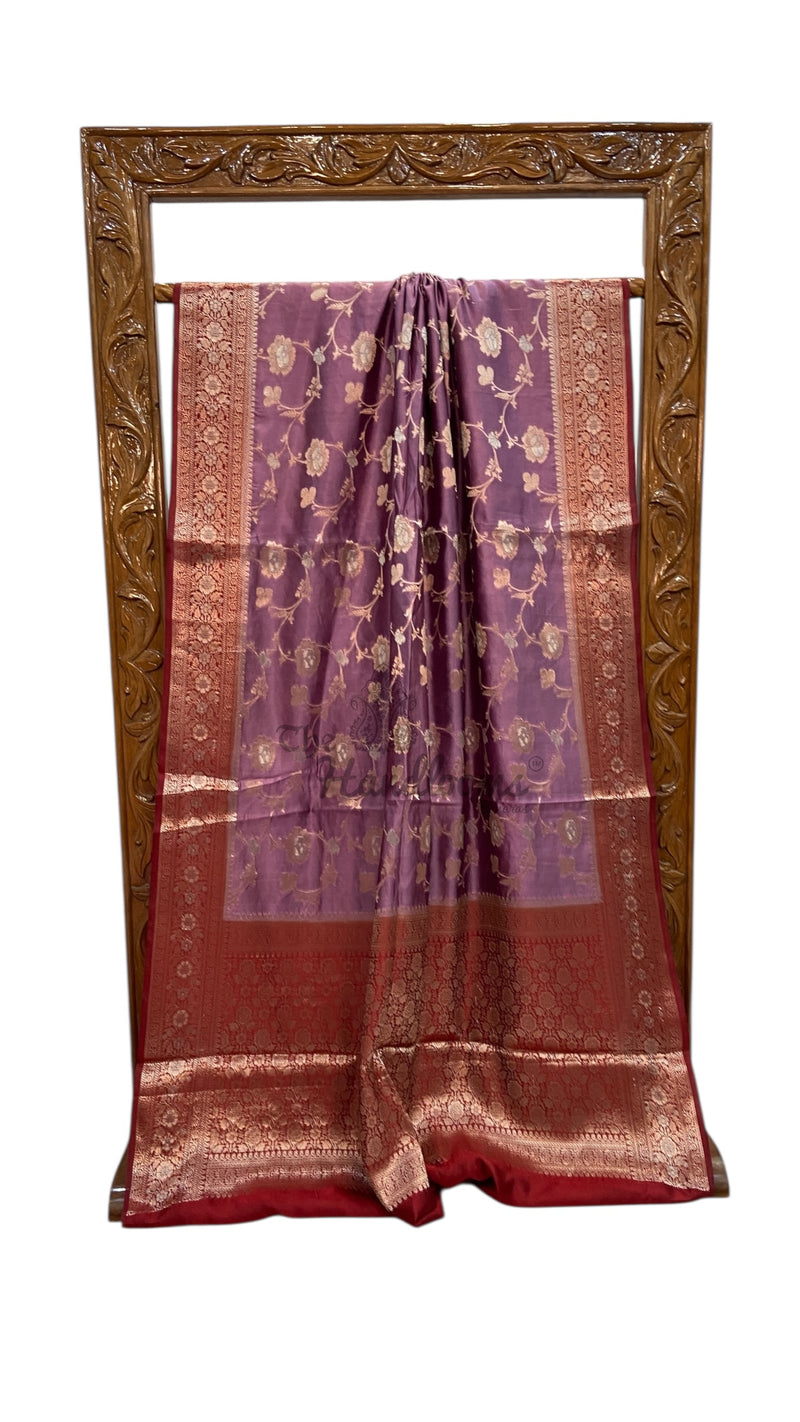 Pure Mango Silk Banarasi Handloom Saree - The Handlooms