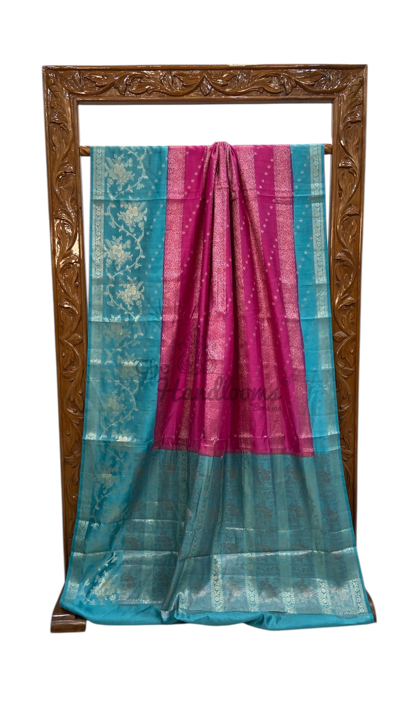 Pure Chiniya Silk Handloom Banarasi Saree - The Handlooms