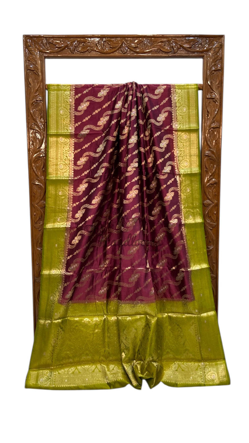 Pure Dupion Silk Banarasi Saree