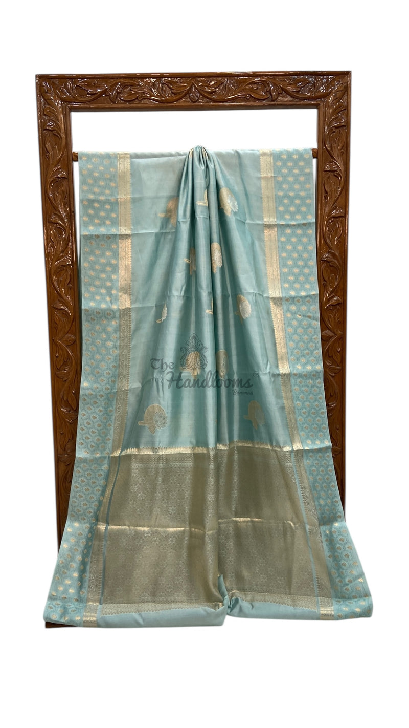 Pure Mango Silk Banarasi Handlokom Saree