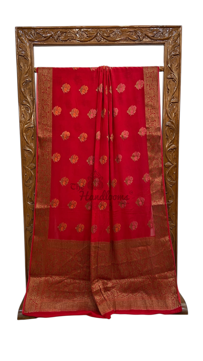 Pure Chiffon Khaddi Banarasi Saree