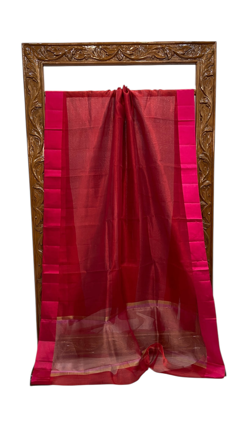 Pure Kora Tissue Handloom Banarasi Saree