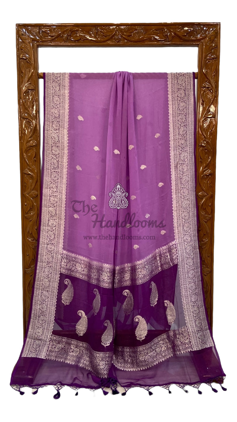 Pure Georgette Banarasi Saree - The Handlooms