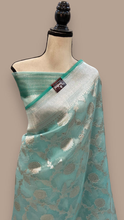 Pure Kora Handloom Banarasi Saree