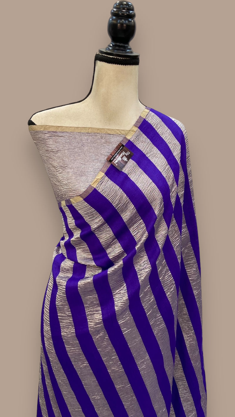 Pure Moonga Tissue Silk Banarasi Handloom Saree - The Handlooms