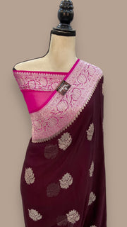 Pure Georgette Banarasi Saree - The Handlooms