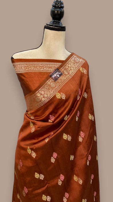 Pure Mango Silk Banarasi Handloom Saree