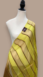 Pure kora Tissue Banarasi Brocade Handloom Dupatta - The Handlooms