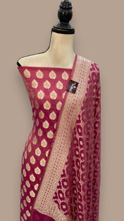 Tissue Khaddi Georgette Banarasi Dress material - The Handlooms