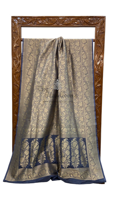 Pure Katan Silk Banarasi Handloom Saree - Tanchui Brocade