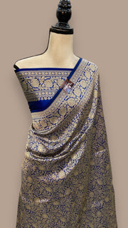 Pure Katan Silk Banarasi Handloom Saree - Tanchui Brocade - The Handlooms