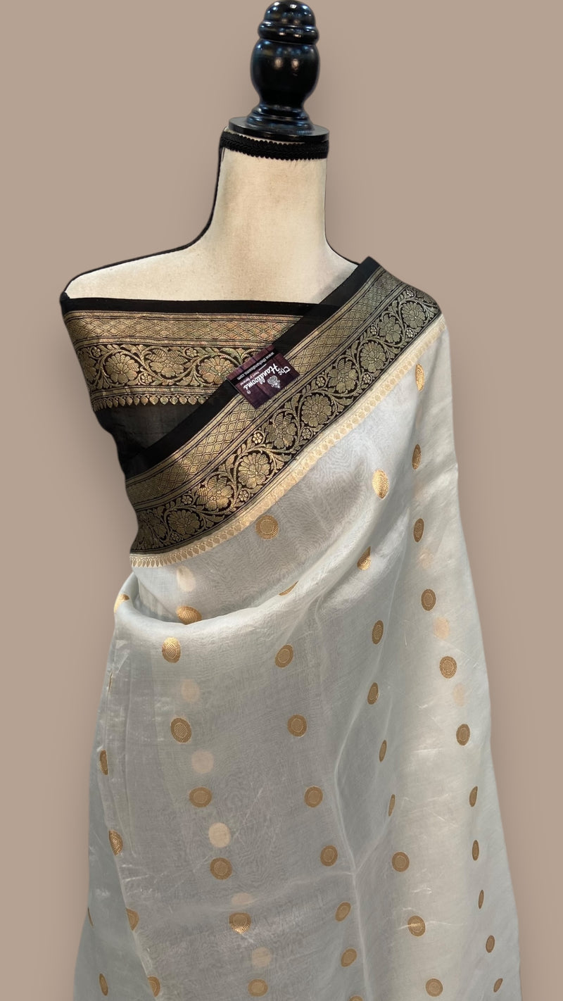 Pure Kora Handloom Banarasi Saree - The Handlooms