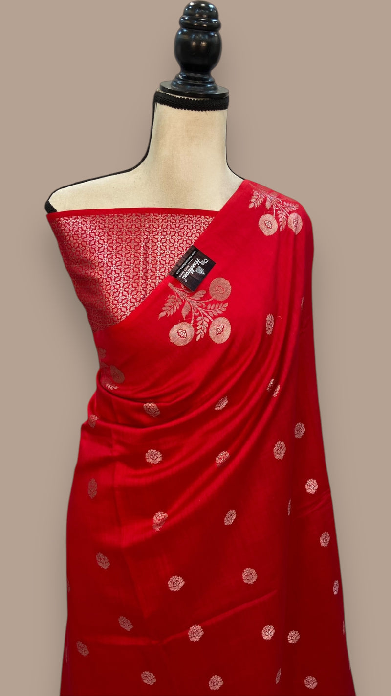 Pure Chiniya Silk Handloom Banarasi Saree - The Handlooms