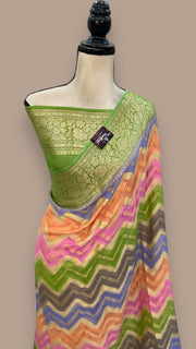 Pure Chiffon Khaddi Banarasi Saree - The Handlooms