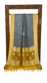 Pure Georgette Banarasi Saree Water zari - The Handlooms