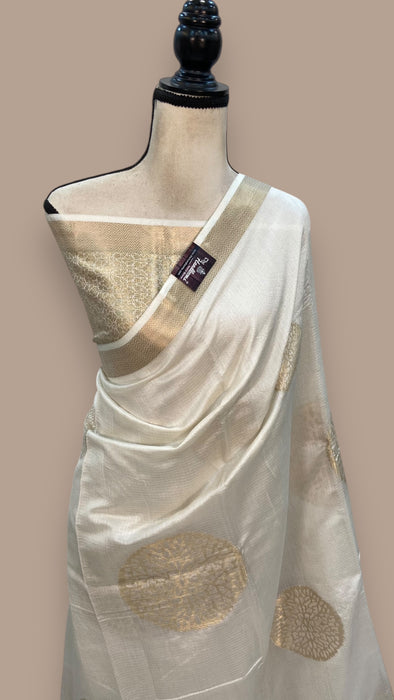 Pure Kota Chex silk Banarasi Handloom Saree