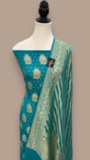 Khaddi Georgette Banarasi Dress material - The Handlooms