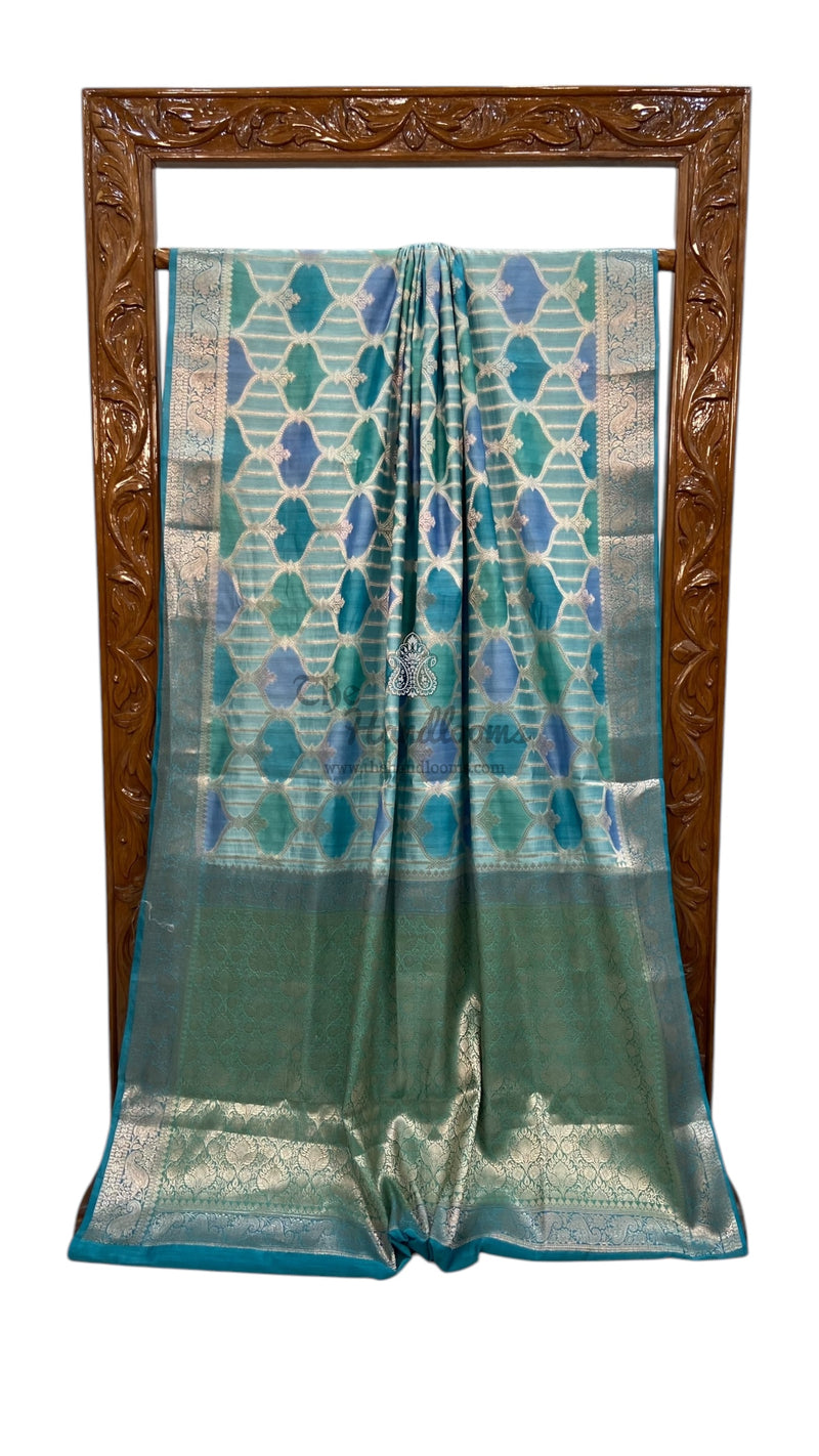 Pure Chiniya Silk Handloom Banarasi Saree - The Handlooms