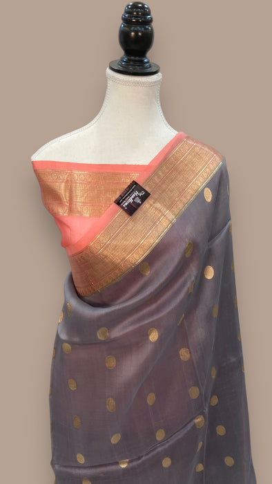 Pure Kora Handloom Banarasi Saree