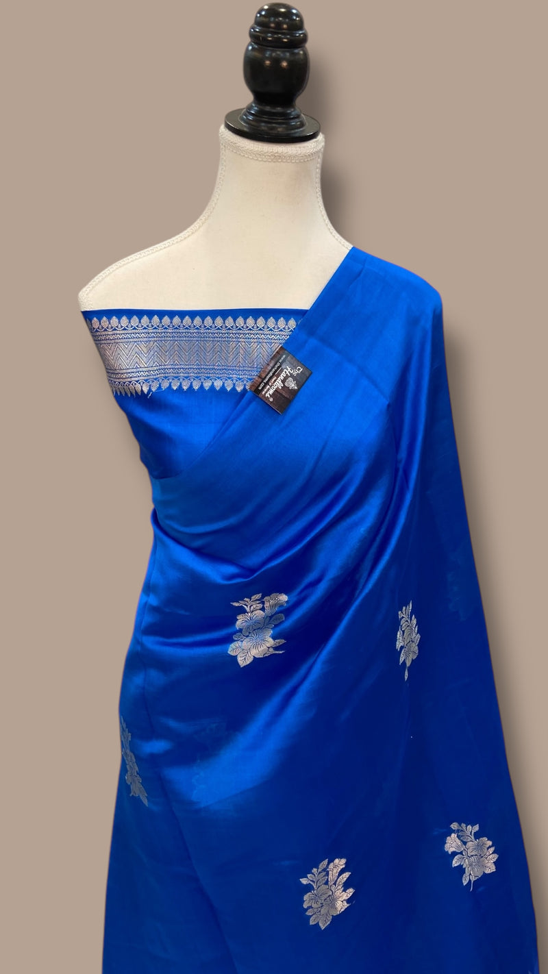 Pure Mango Silk Banarasi Handloom Saree - The Handlooms