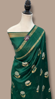 Pure Mango Silk Banarasi Handloom Saree - The Handlooms
