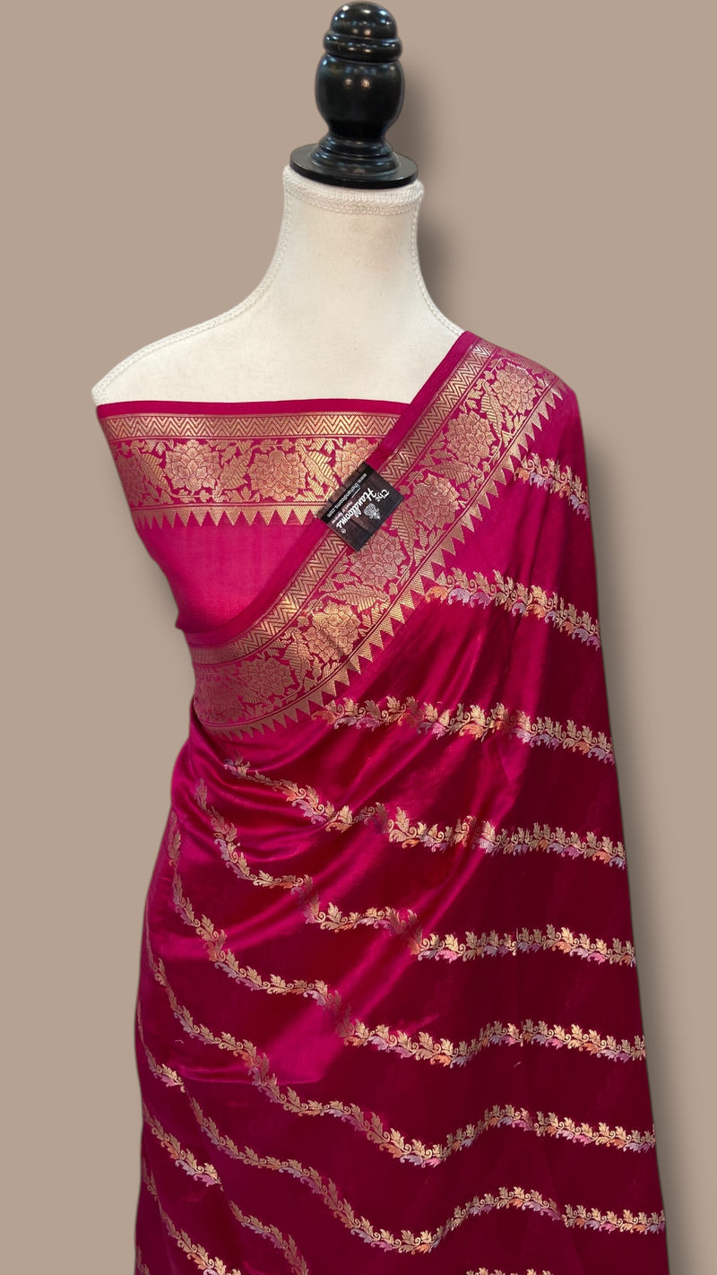 Pure Mango Silk Handloom Banarasi Saree - The Handlooms