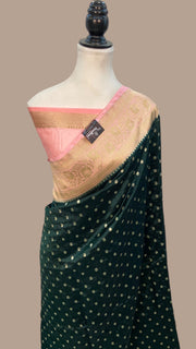 Pure Dupion Silk Banarasi Handloom Saree - The Handlooms
