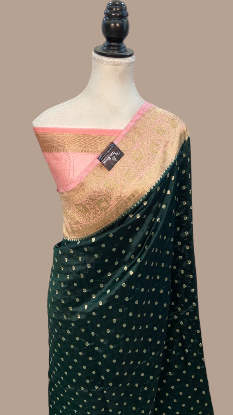 Pure Dupion Silk Banarasi Handloom Saree - The Handlooms