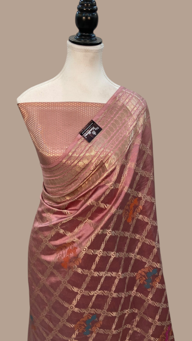 Pure Mango Silk Banarasi Handloom Saree - The Handlooms