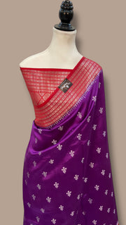 Pure Mango Silk Banarasi Handloom Saree - The Handlooms