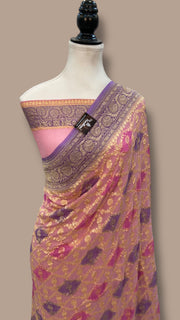 Khaddi Georgette Banarasi Saree - The Handlooms