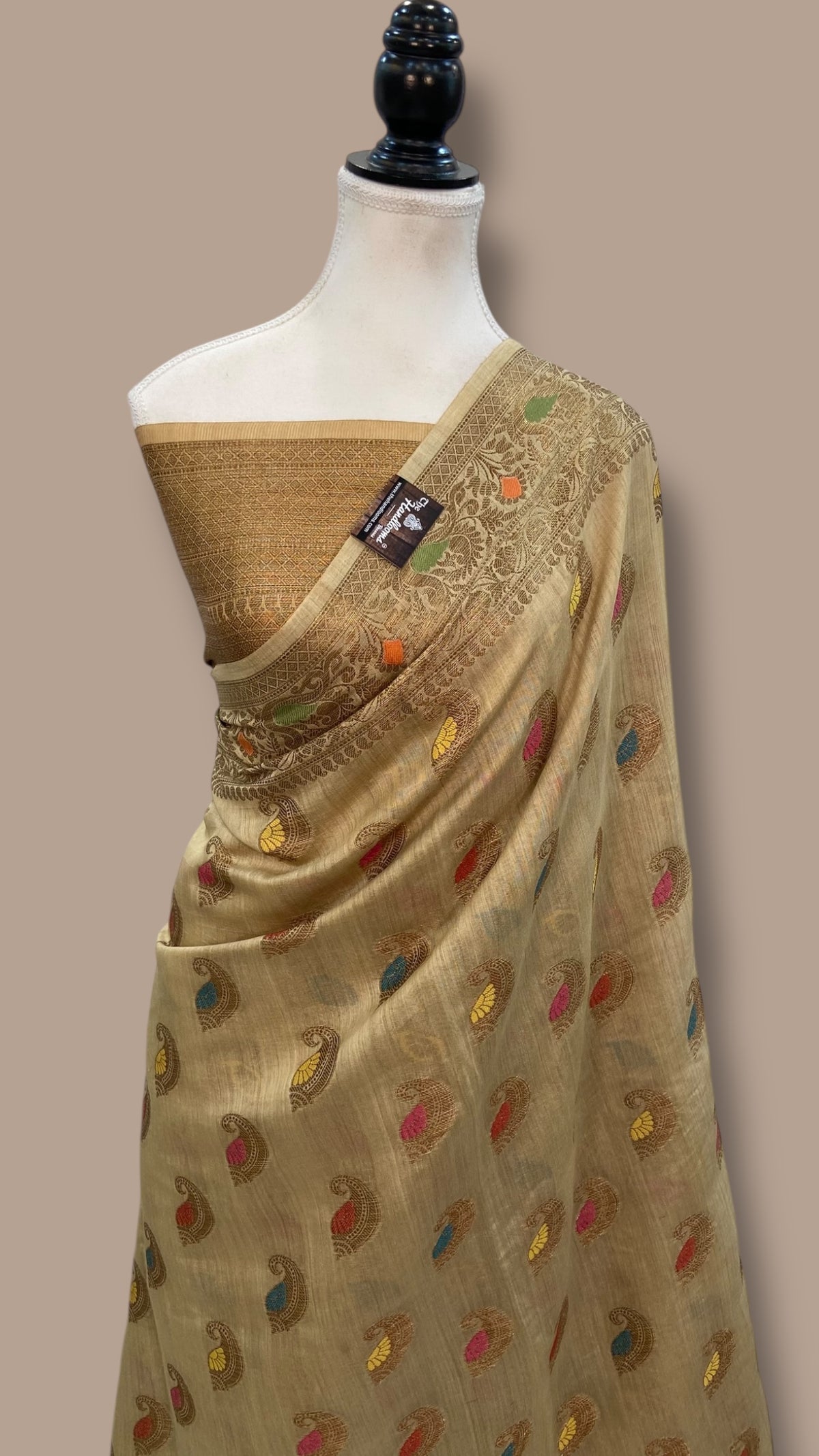 Moonga Georgette Handloom Banarasi Saree main image 0