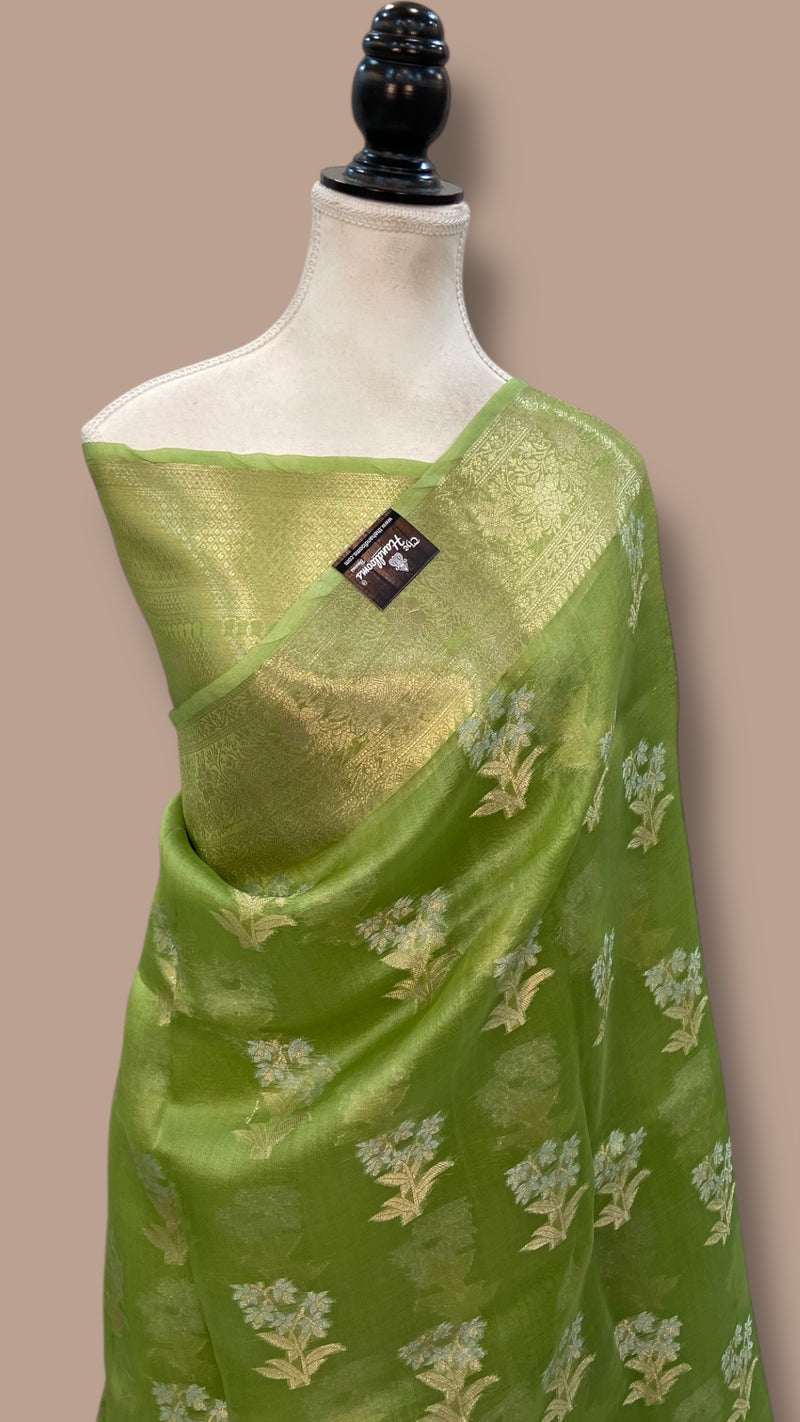 Pure Kora Handloom Banarasi Saree - The Handlooms