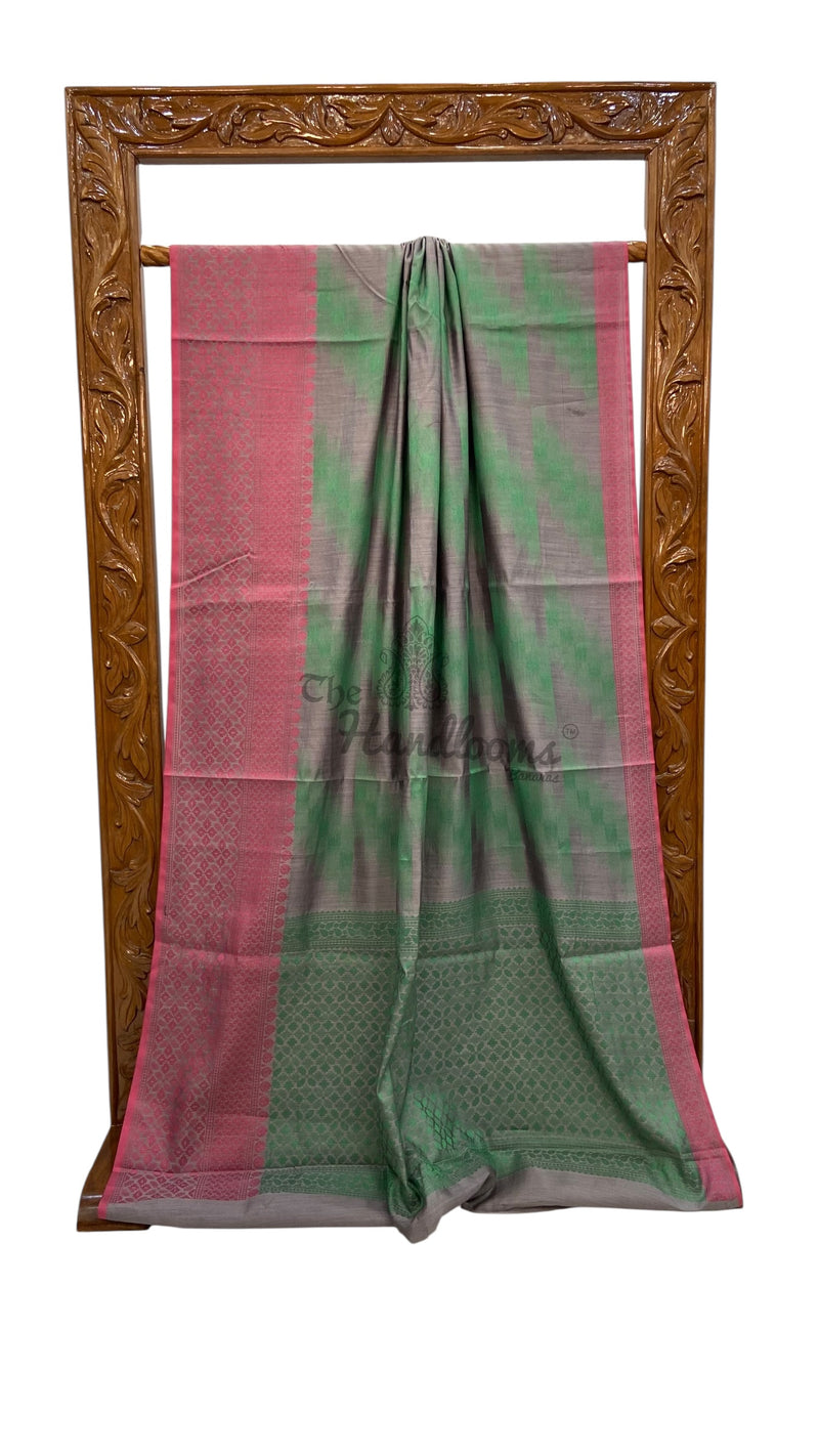 Pure Chiniya Silk Handloom Banarasi Saree - The Handlooms