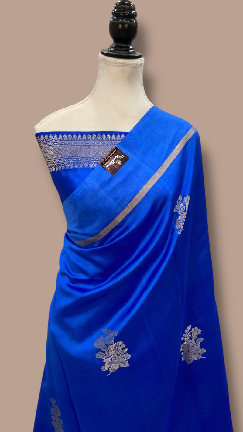 Pure Mango Silk Banarasi Handloom Saree - The Handlooms