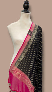 Pure Khaddi Georgette Handloom Dupatta - The Handlooms