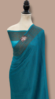 Pure Chiffon Khaddi Banarasi Saree - The Handlooms