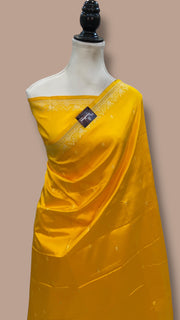 Pure Katan Silk Reshmi Zari Banarasi Handloom Saree - The Handlooms