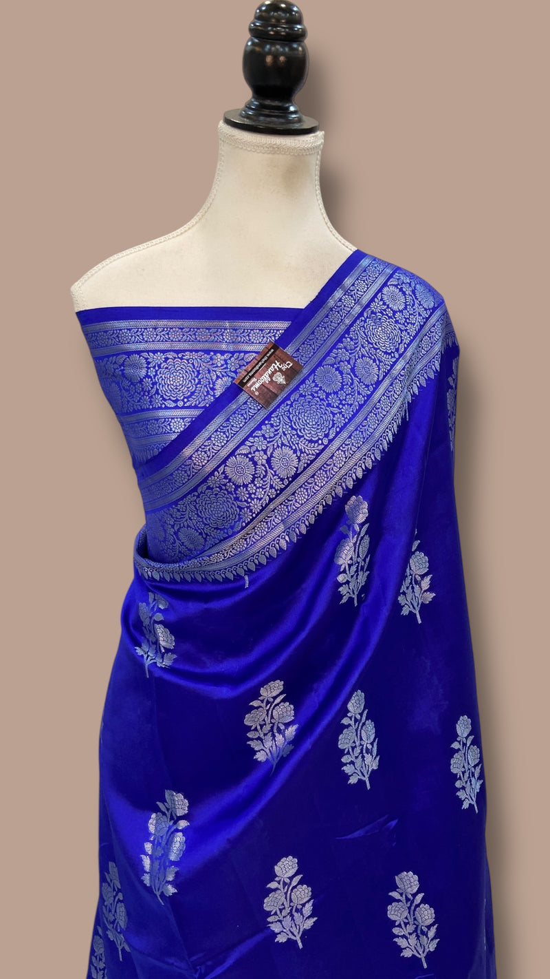 Pure Mango Silk Banarasi Handloom Saree - The Handlooms