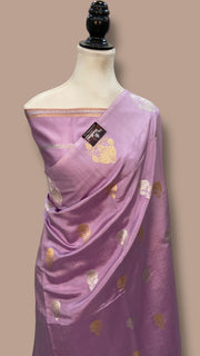 Pure Katan Silk Banarasi Handloom Saree - All over Kadua Motifs - The Handlooms