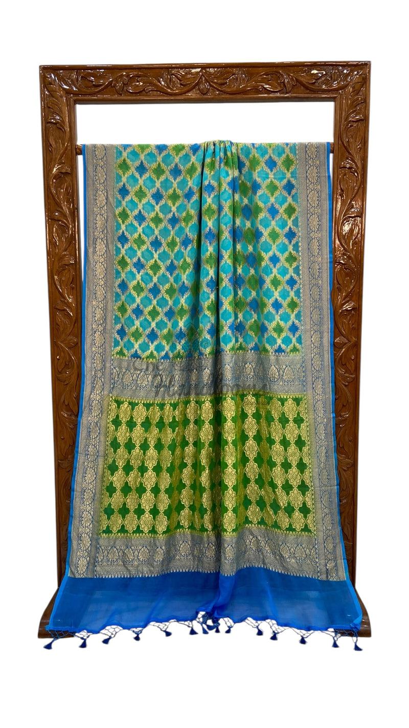 Pure Khaddi Georgette Handloom Banarasi Saree - The Handlooms