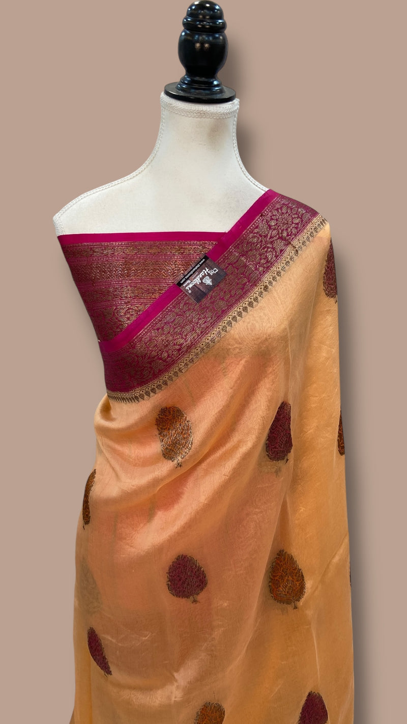 Pure Kora Handloom Banarasi Saree - The Handlooms