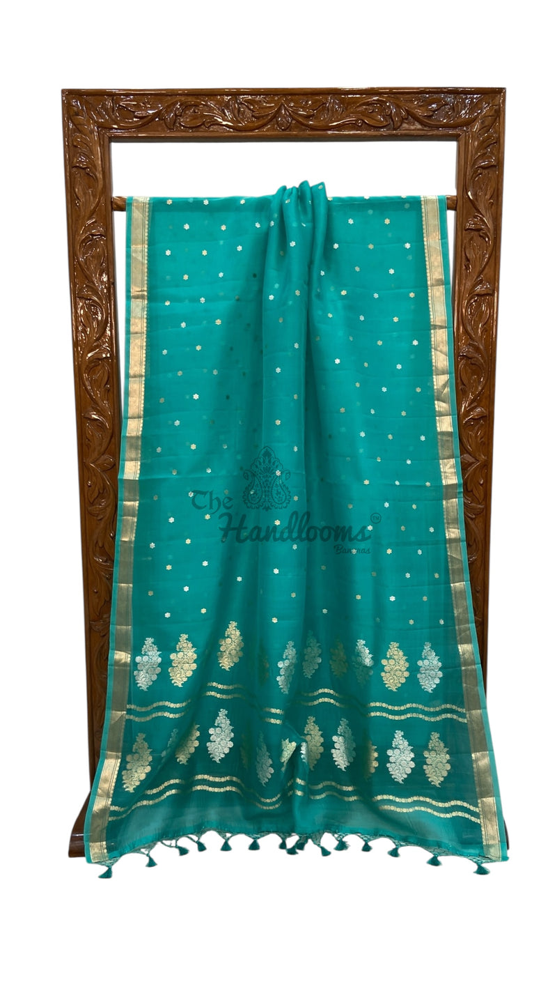 Pure Kora Handloom Banarasi Saree - The Handlooms