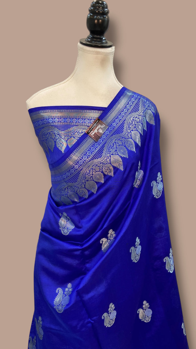 Pure Mango Silk Banarasi Handloom Saree - The Handlooms