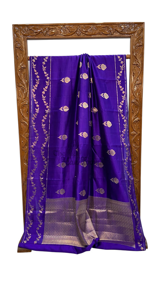 Pure Mango Silk Banarasi Handloom Saree - The Handlooms