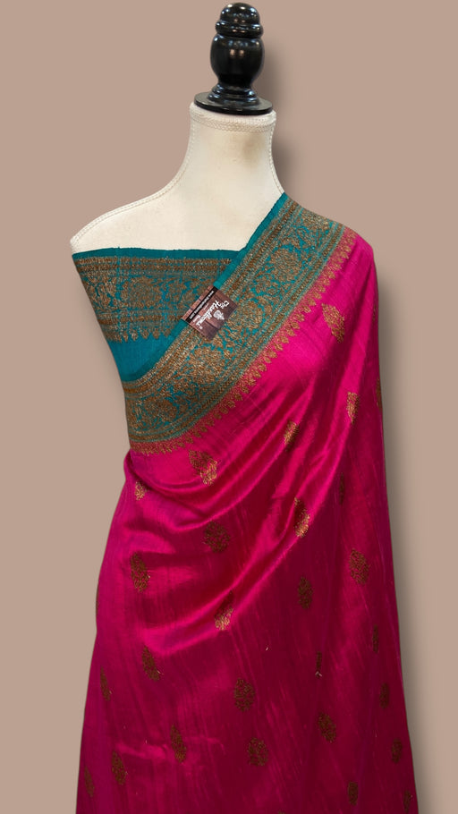 Pure Raw Silk Handloom Banarasi Saree - The Handlooms