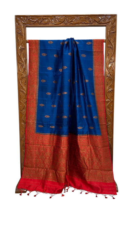 Pure Raw Silk Handloom Banarasi Saree - The Handlooms
