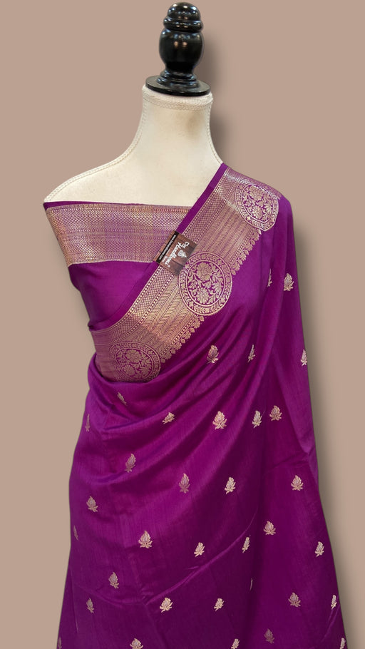 Pure Chiniya Silk Handloom Banarasi Saree - The Handlooms